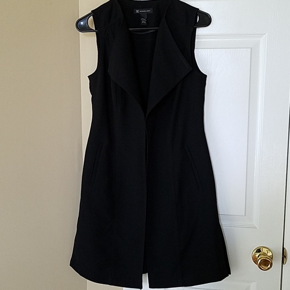 Open black dress, sleeveless, INC, Xsmall - Picture 2 of 7